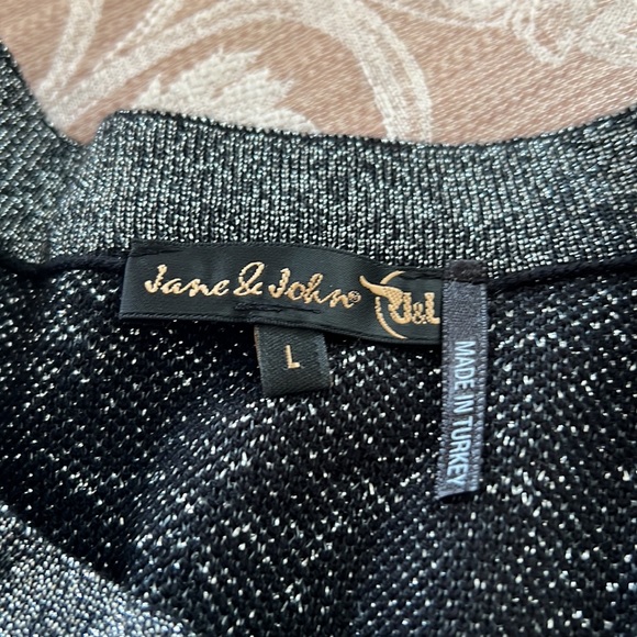 Bling black dressy sweater  lighter weight - Picture 3 of 4